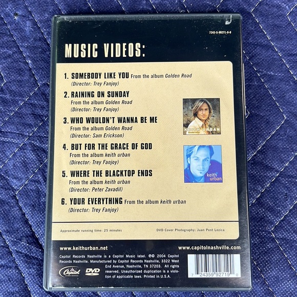 Keith Urban DVD’s Livin’ Right Now & Video Hits - Picture 5 of 9
